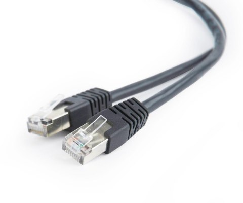 Kabel sieciowy FTP Gembird PP22-1M/BK kat. 5e, Patch cord RJ-45 (1 m) Gembird