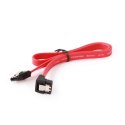 Kabel SATA DATA III (6GB/S) 10cm kątowa CC-SATAM-DATA90-0.1M Gembird (czerwony) Gembird