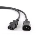 Kabel zasilający, przedłużający IEC 320 C13/C14 z certyfikatem VDE Gembird PC-189-VDE-3M (3 m) Gembird