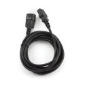Kabel zasilający, przedłużający IEC 320 C13/C14 z certyfikatem VDE Gembird PC-189-VDE-3M (3 m) Gembird
